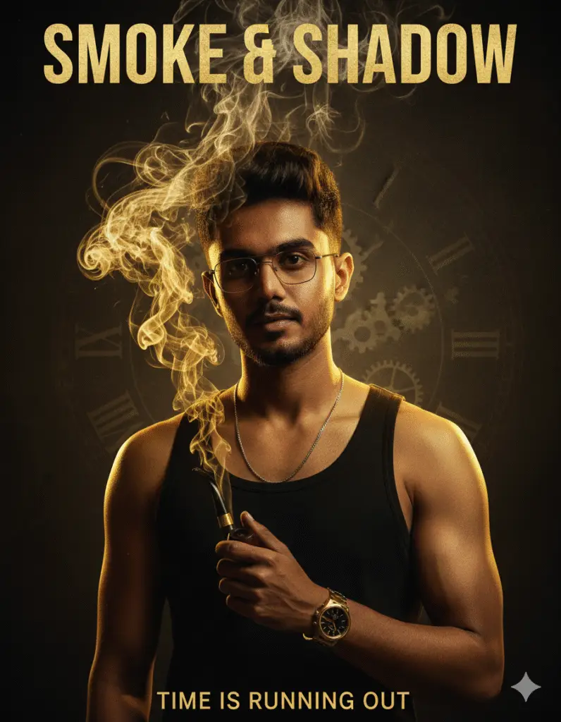 cinematic smoke poster portrait