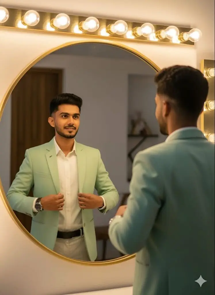 mirror glow portrait