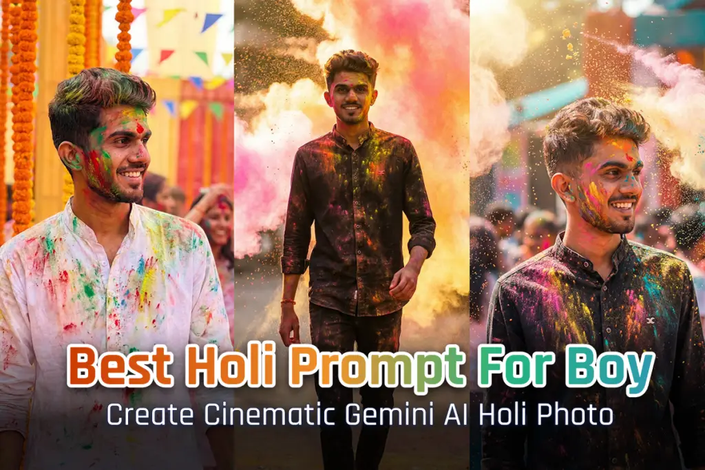 holi prompt boy (2025) – cinematic gemini ai holi photo prompt for boys