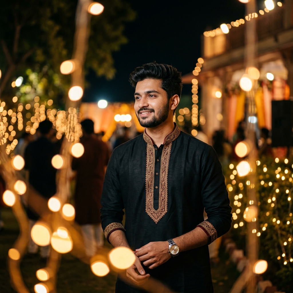 Festive Night Lights (Upload Your Photo)