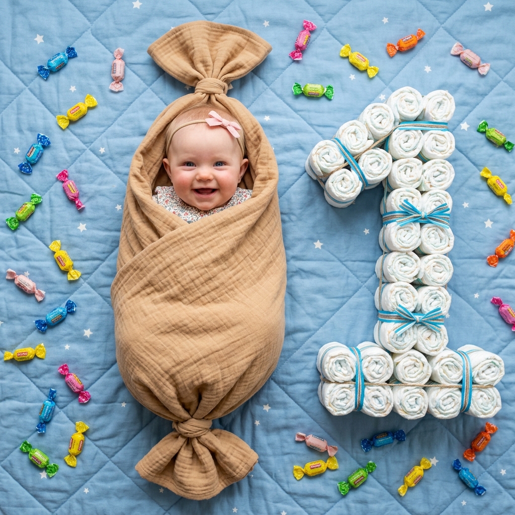 Cute 1 Month Baby Prompt For Gemini AI (Upload Photo)