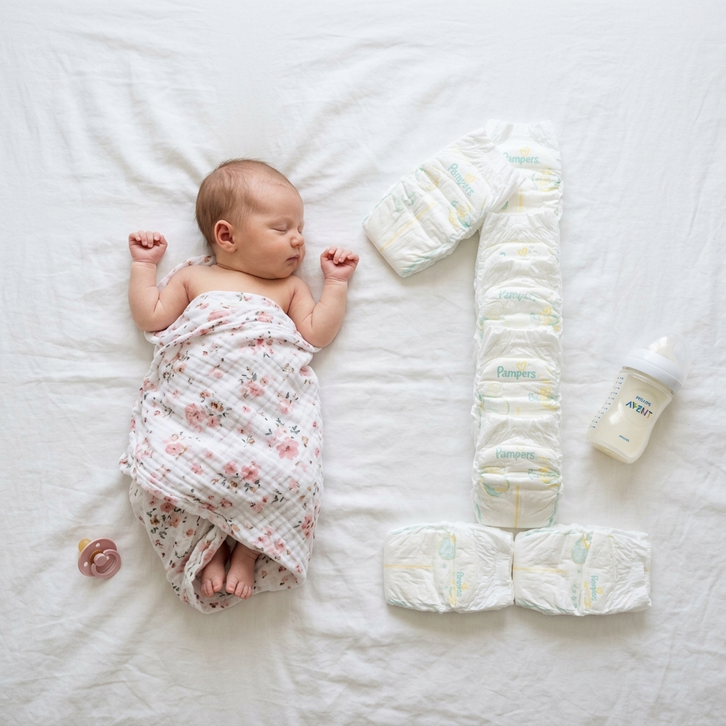 Best 1 Month Baby Prompt: Diaper Art Milestone [2026]