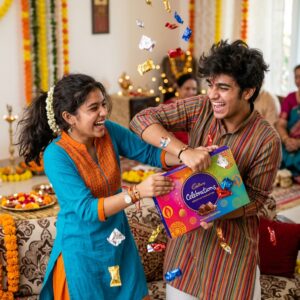 Siblings Fighting Over Rakhi Chocolates Funny Prompt