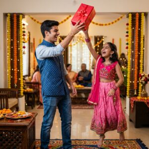 Funny Brother Teasing Sister With Rakhi Gift Prompt