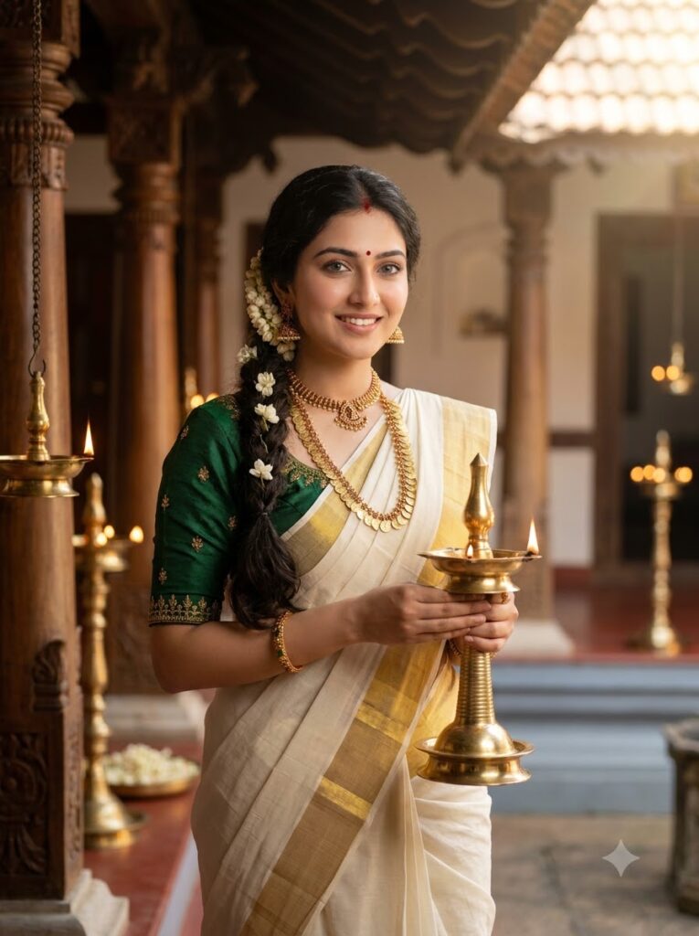 The Nostalgic Kerala Kasavu - Trending Girls Prompt for ChatGPT