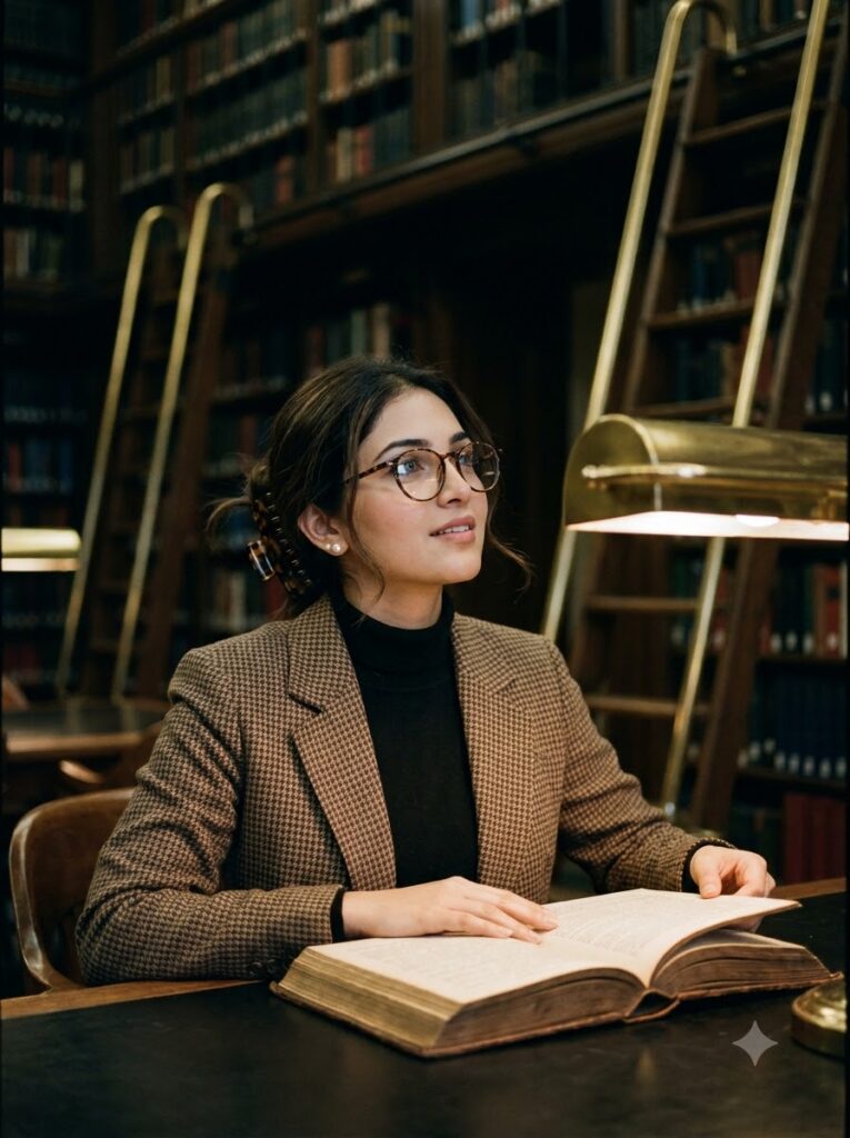 The Moody Dark Academia Library - Trending Girls Prompt for ChatGPT