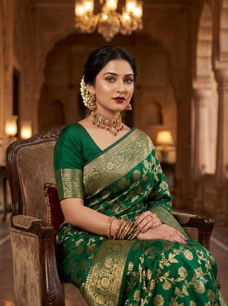 The Royal Banarasi Silk Glow - Trending Girls Prompt for ChatGPT