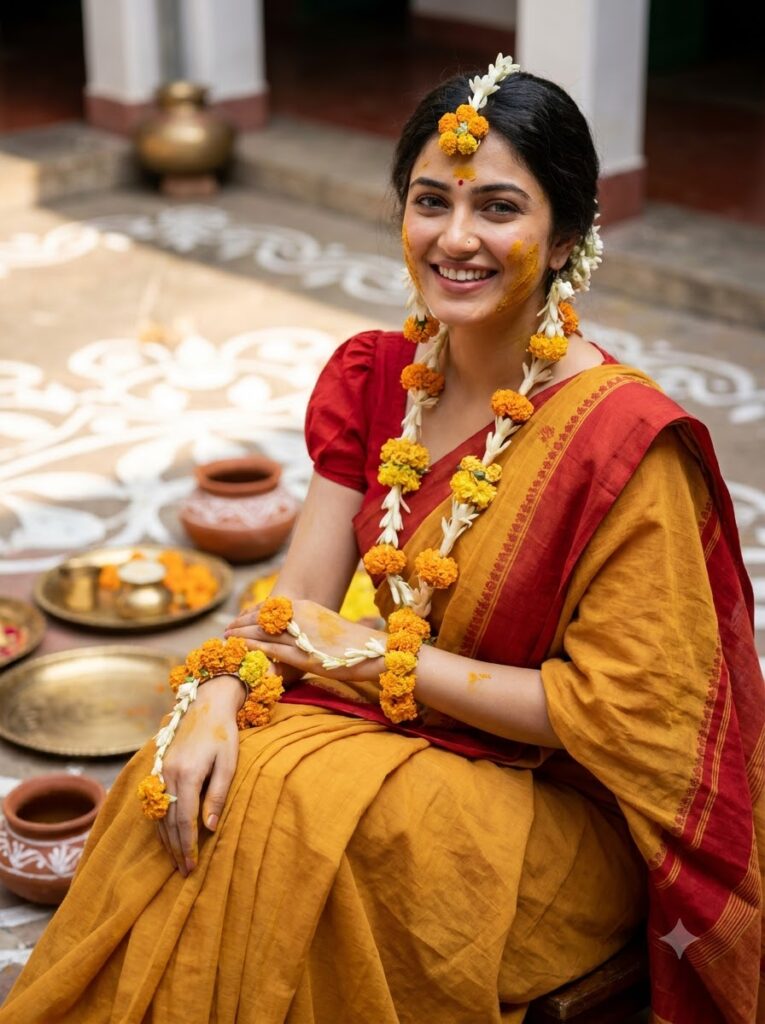 The Classic Bengali Bride (Gaye Holud) - Trending Girls Prompt for ChatGPT