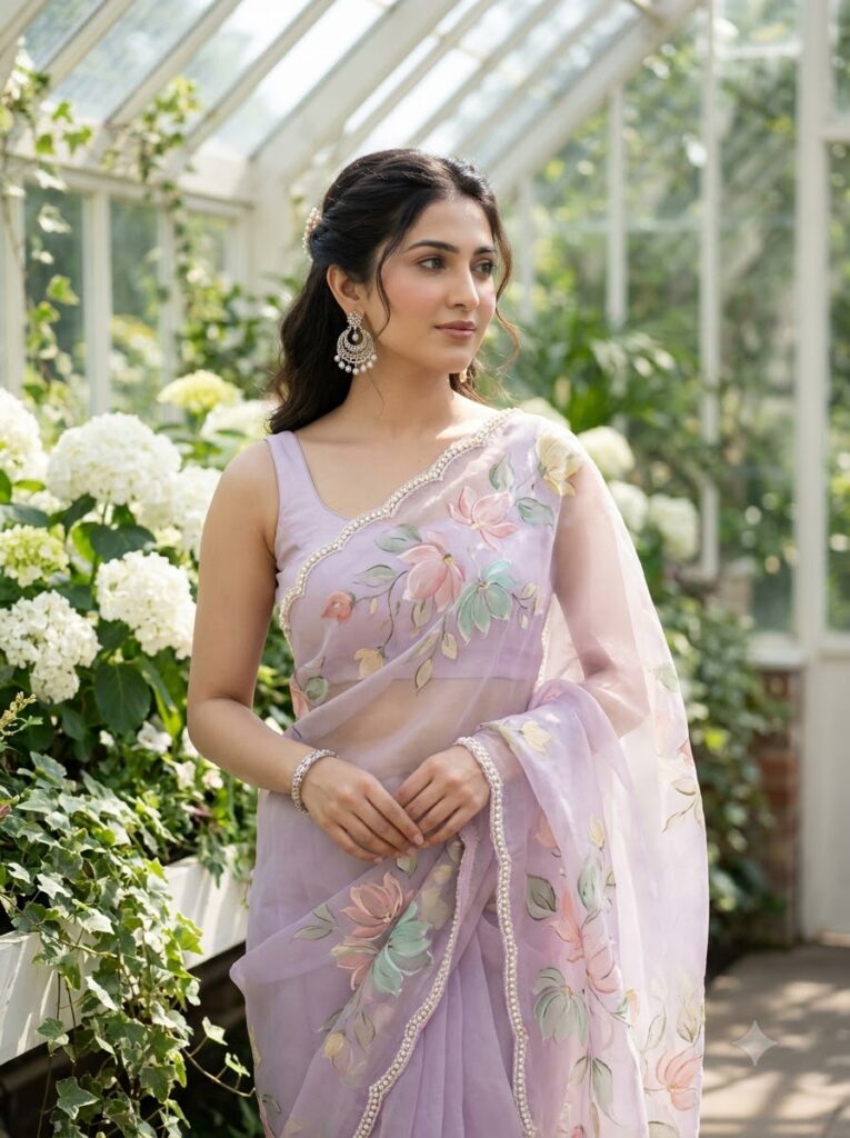 The Pastel Floral Organza - Trending Girls Prompt for ChatGPT