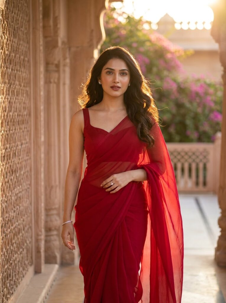 The Golden-Hour Chiffon Walk - Trending Girls Prompt for ChatGPT